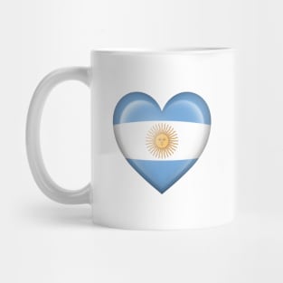 Argentine Heart Flag Mug